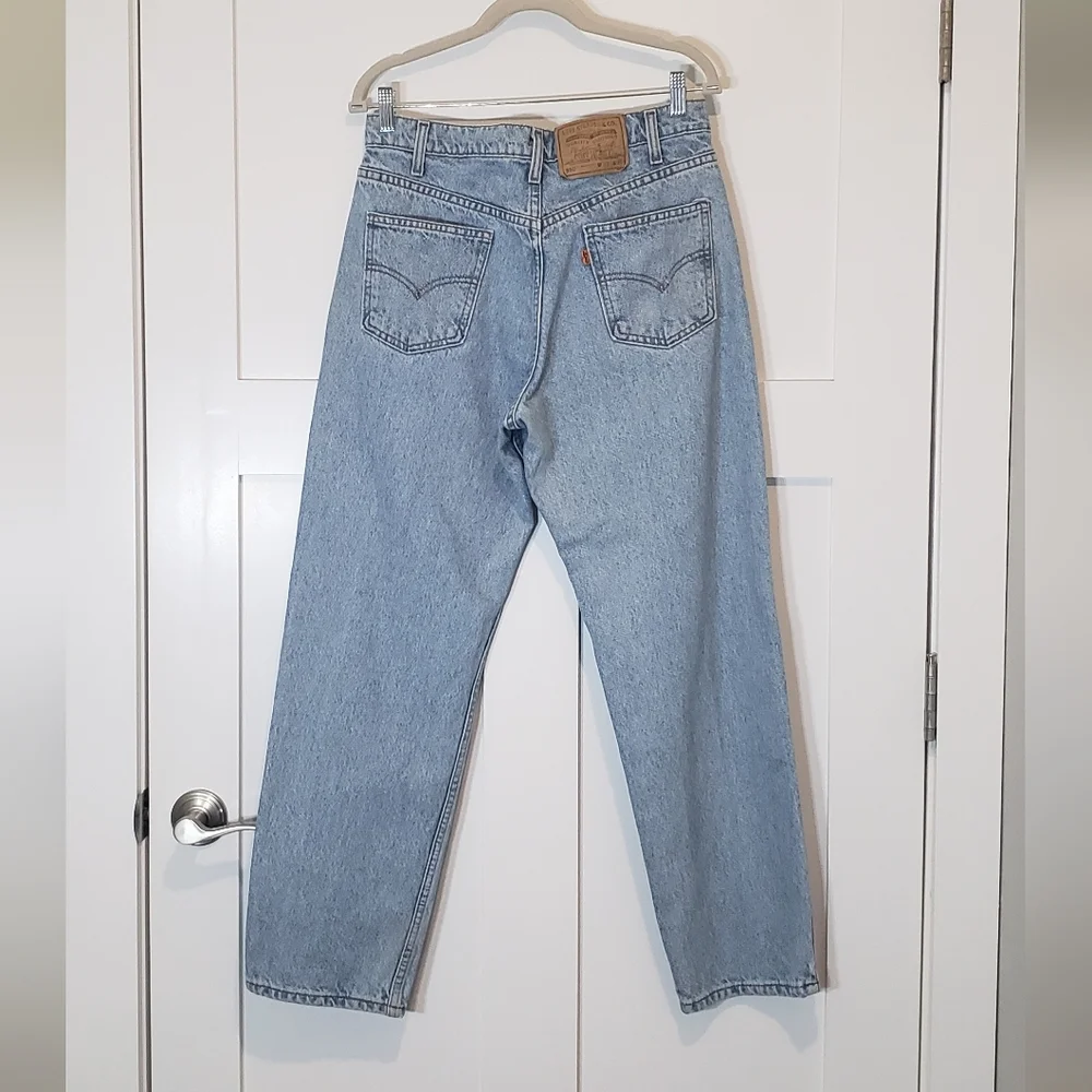 Vintage Levi's Orange Tag High Rise Jeans Lightwash Men's Size 33X30 Relaxed Fit